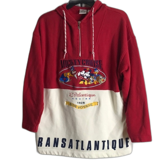 The Disney store Mickey cruise pullover sweatshirt size medium vintage - Picture 1 of 11